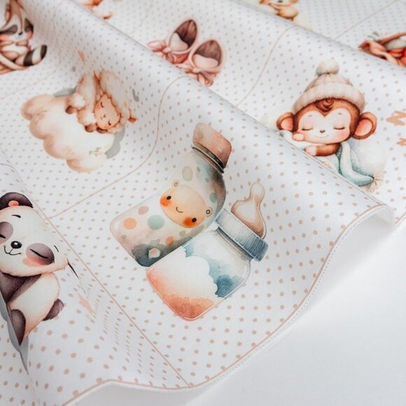 Multicolor Cotton Charm Pack & Panel for Quilts, Kids' Games - 42 Unique Beige/C - Picture 6 of 6